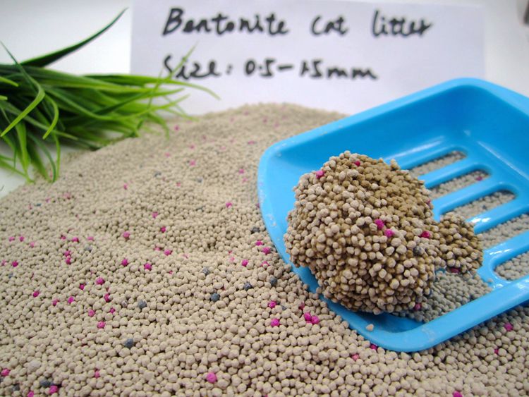 Eco Friendly Benonite Cat Litter Best Clumping Ball Shape 0.5-1.5mm